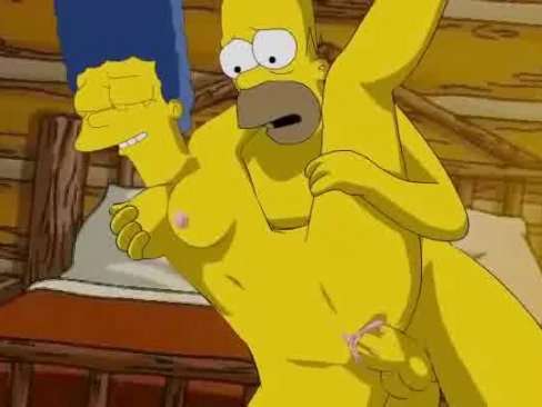 Homer Simpson transando com a Marge Simpson Hentai